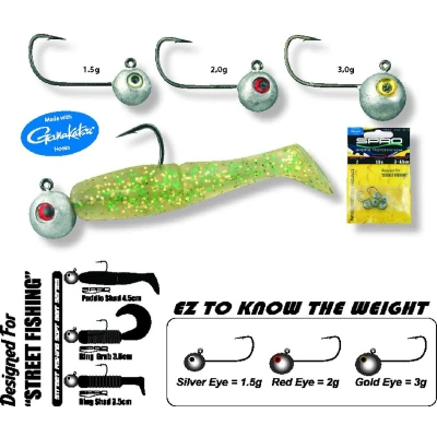 Afbeelding van Spro Micro Jighead Hooksize 4 Maat : 2g 3 4.5cm (5 pcs)