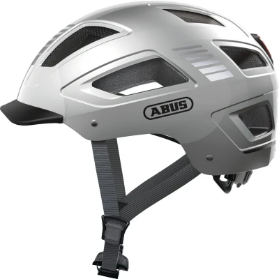 Afbeelding van Abus Hyban 2.0 Signal urban helm BikeTotaal.nl Zilver