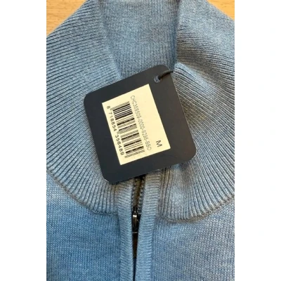 Afbeelding van Boston Brothers trui heren 9296 blauw korte rits maat XL