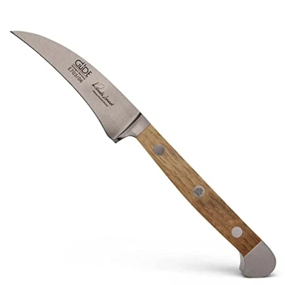 Afbeelding van GÜDE Solingen Schilmes gesmeed, 6 cm, VAT eikenhout, ALPHA EIKEN, Tourneermes, dubbele bolster, Handgemaakt Duitsland