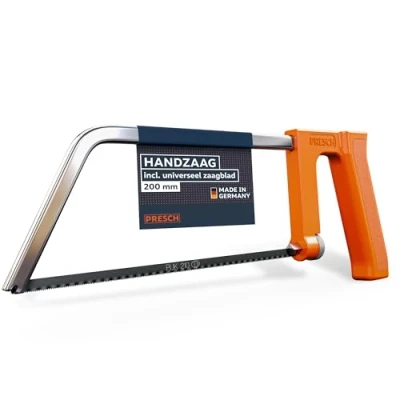 Afbeelding van Presch metaalzaag 200mm Met universeel zaagblad voor precieze zaagsneden Snelle wisseling van zaagbladen Ergonomische handgreep beter zagen Kleine zaag metaal, hout, ijzer etc.
