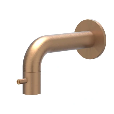 Afbeelding van IVY Concord wandfonteinkraan 12,5cm RVS 316 Geborsteld Mat Koper PVD Tijdloze uitstraling