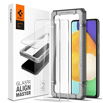 Afbeelding van 2 Pack Screenprotectors Samsung Galaxy A53: Spigen AlignMaster Full Cover Glas
