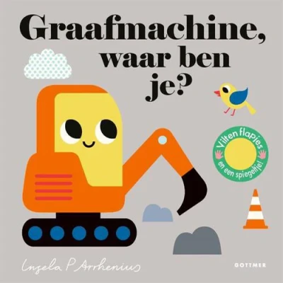 Afbeelding van Uitgeverij gottmer flapjesboek graafmachine, waar ben je?