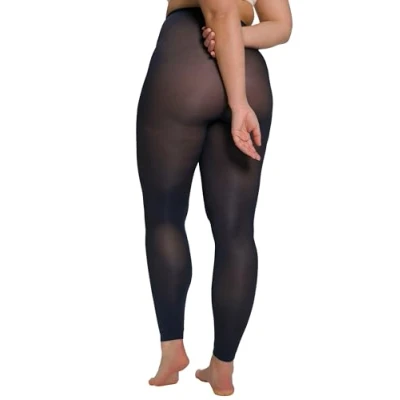 Afbeelding van Ulla Popken Panty, 60 denier, platte naden, denier met marineblauw, 62 64 voor dames