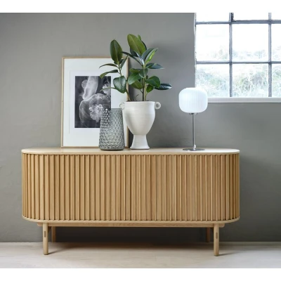 Afbeelding van Nordic Home Leif eiken dressoir 160 cm naturel Hout