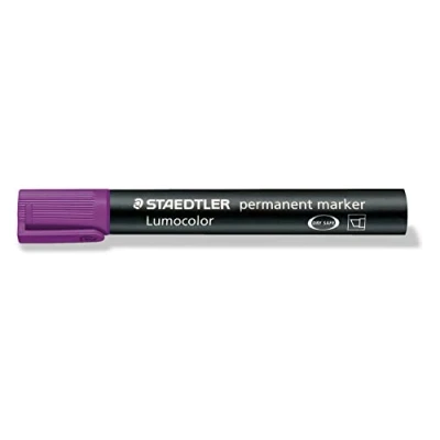 Afbeelding van Staedtler 350 6 Lumocolor marker permanent wigvormige punt, 2 of 5 mm, 10 stuks, violet