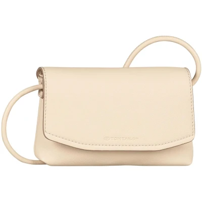 Afbeelding van TOM TAILOR schoudertas Rissa Flap Bag No Zip Creme White crème