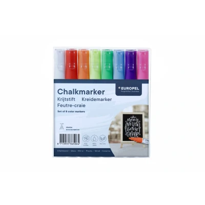 Afbeelding van Krijtstift Europel 3mm assorti etui 8 stuks