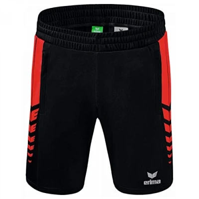 Afbeelding van Erima Six Wings Worker Short Heren Zwart / Rood Maat: 3XL