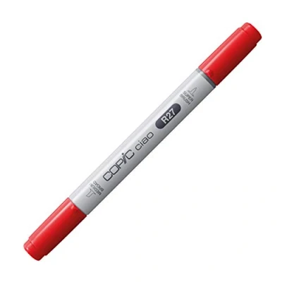 Afbeelding van COPIC Ciao Marker Type R 27, Cadmium Red, veelzijdige layout marker, op alcoholbasis, met een medium breedte en penseelpunt