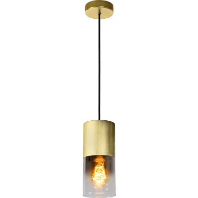 Afbeelding van Lucide ZINO Hanglamp Ø 10 cm 1xE27 Mat Goud / Messing