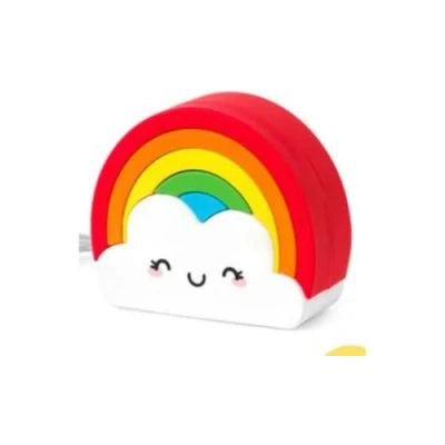 Afbeelding van Legami Draagbare oplader, My Super Power, oplaadbare accu, 8,8 x 10,6 cm, Tema Rainbow, USB oplaadkabel/micro voor de powerbank in 4 uur, capaciteit 4800 mAh