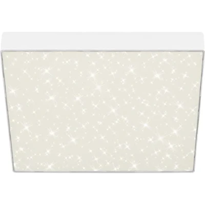 Afbeelding van BRILONER led plafondlamp met sterrenhemel, frameloos, neutrale witte lichtkleur, plafondlamp, woonkamerlamp, slaapkamerlamp, keukenlamp, 28,7 x 3,6 cm, wit