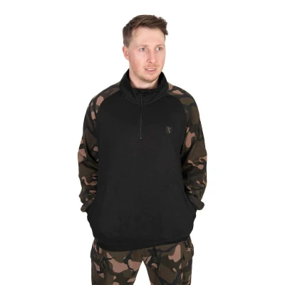 Afbeelding van FOX Black / Camo QTR ZIP Pullover Trui