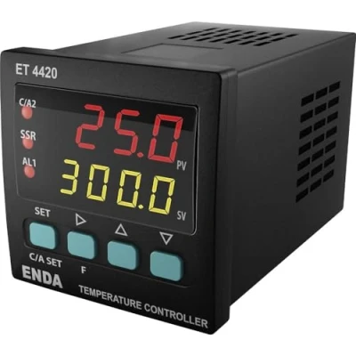 Afbeelding van ENDA ET4420 230 PID temperatuurregelaar PT100, J, K, T, S, R Relais 2A, SSR (L x B H) 94 48 mm