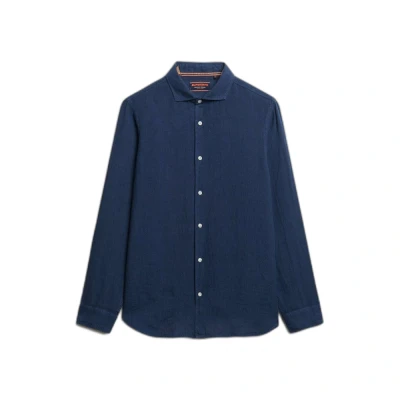 Afbeelding van Superdry Vacation LONG Sleeved Overhemd, Heren, Maat: Small, Navy