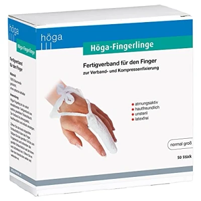 Afbeelding van Höga vingerlinten, normaal, kant en klaar verband voor vingers tenen, 50 stuks (1 stuk)