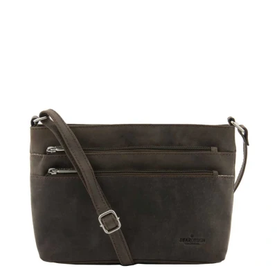 Afbeelding van Bear Design Dark Nature Schoudertas Multi Rits brown Damestas