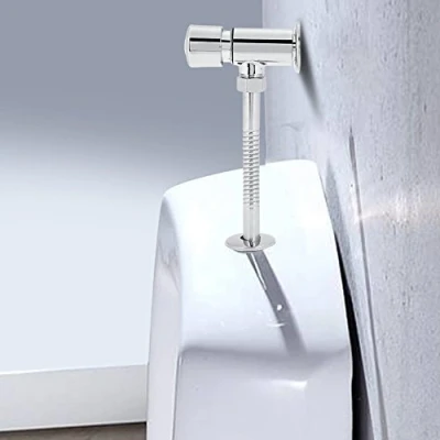 Afbeelding van Exposed Toilet Duurzame Zinklegering Dual Flush Valve Manual Flowise Pressing Tool Gepolijst Chroom voor Home Hotel Badkamer