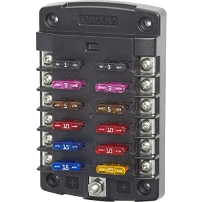 Afbeelding van Blue Sea Systems 5034 ST Blade Zekering Block 12 Circuit