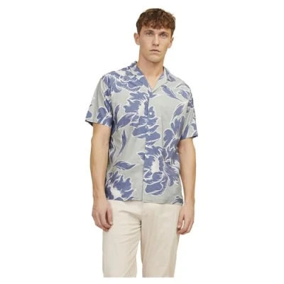 Afbeelding van Jack &amp; Jones Premium Relaxed FIT Overhemd, Heren, Maat: Large, Green tint