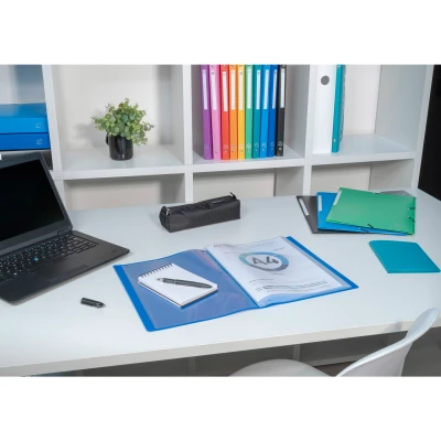 Afbeelding van Exacompta 8539E documentenmap met 30 hoezen van PVC, A4, geel