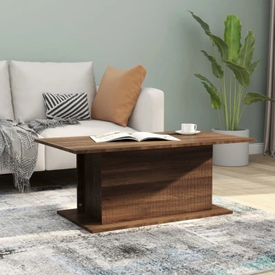 Afbeelding van Salontafel 102x55,5x40 cm spaanplaat bruineikenkleurig