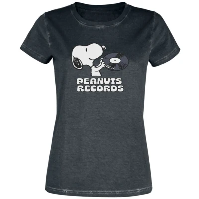 Afbeelding van Peanuts Records Dames T shirt meerkleurig XXL