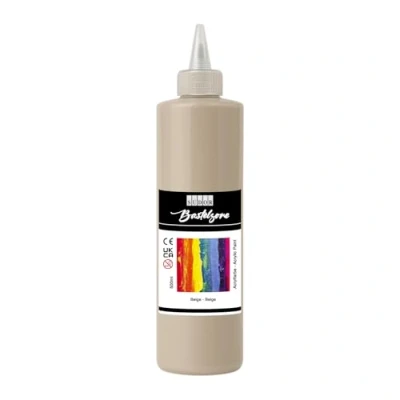 Afbeelding van SÜDOR acrylverf 500 ml hoogwaardige acrylverf, kunstenaars schilderverf, acrylverfset (beige (zand