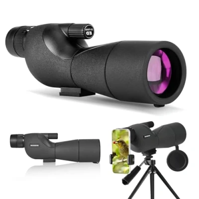 Afbeelding van Verrekijker met statief, draagtas en smartphone adapter, waterdicht monoculair voor vogelobservatie, schieten, boogschieten, jagen (B)