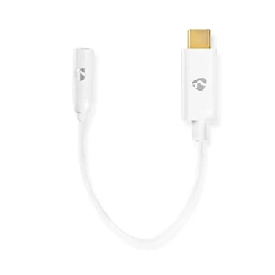 Afbeelding van Nedis USB C Adapter 3.1 Male 3,5 mm Female 0.15 m Wit 1 stuks CCBW65950WT015