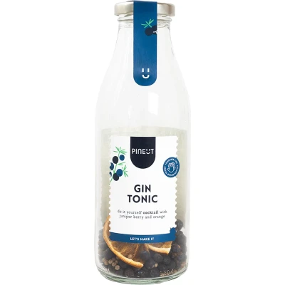 Afbeelding van Pineut ® Gin Tonic Cocktail Kruiden mix voor Dutch Dry Geschenkset Origineel Cadeau Set Gezellig Genieten