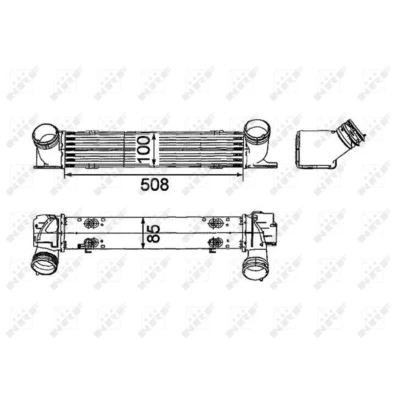 Afbeelding van Intercooler, inlaatluchtkoeler NRF 30797