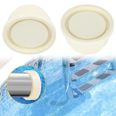 Afbeelding van Zwembad Rubber Pad, Beschermende Pool Cap, Schaal Socket Veiligheid Bumperzwembad Accessoire 2,4 x 1,5 1,3 inch 2 stuks