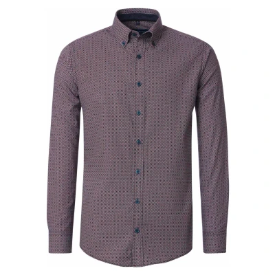 Afbeelding van Casa Moda Comfort Fit Overhemd rood, Print
