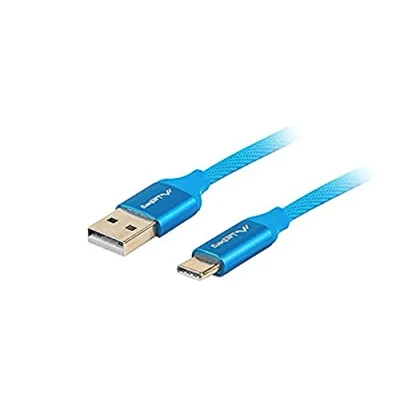 Afbeelding van USB A to C Cable Lanberg Quick Charge 3.0 Blue
