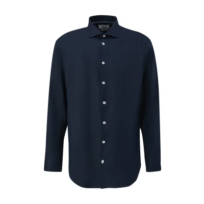 Afbeelding van s.Oliver Black Label Regular Overhemd, Heren, Maat: 38, Navy