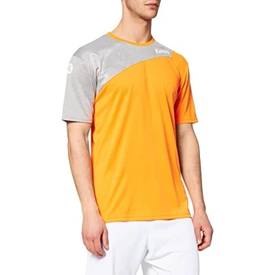 Afbeelding van Kempa Core 2.0 Shirt Fel Oranje Donker Grijs Melange Maat 3XL
