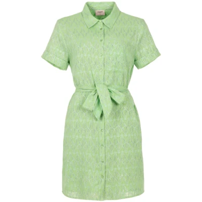 Afbeelding van Freebird Daelia Jurk Lurex Groen XS