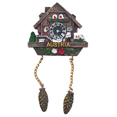 Afbeelding van Koekoek Klok Stijl Oostenrijk 3D Koelkast Magneet Reizen Souvenir Gift Collectie,Home Keuken Decoratie Magnetische Sticker,Oostenrijk