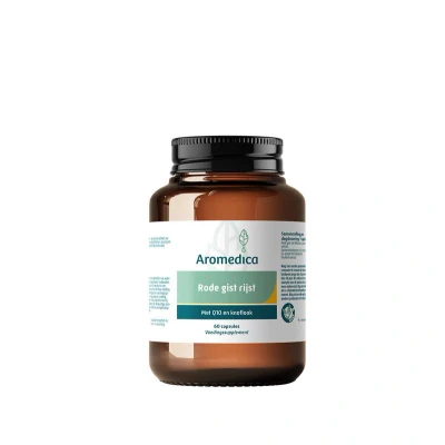 Afbeelding van Aromedica Rode gist rijst &amp; Q10 knoflook 60 capsules