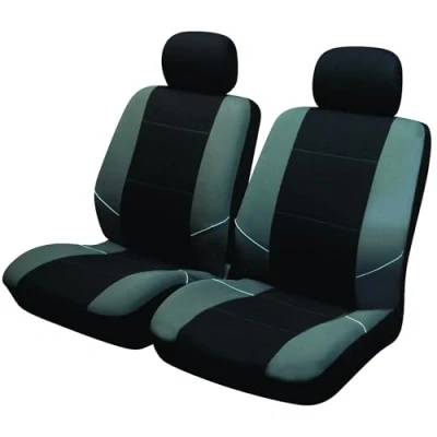 Afbeelding van Sakura &#039;Merton&#039; zwart/grijze bekleding voor voorstoelen en hoofdsteunen SS3633 complete set universele met elastische zoom, geschikt zij airbag in de machine te wassen