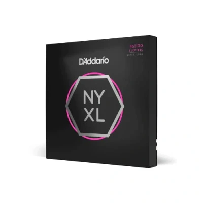 Afbeelding van D&quot;;Addario NYXL45100SL Nickel Wound Regular Light 45 100 snaren voor elektrische bas