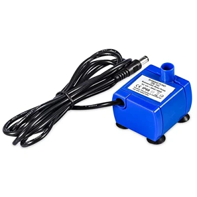 Afbeelding van Huisdier waterpomp, 12 V, 2 W, elektrische waterpomp voor katten en honden, fontein met 1,9 m kabel, super stil, laag stroomverbruik
