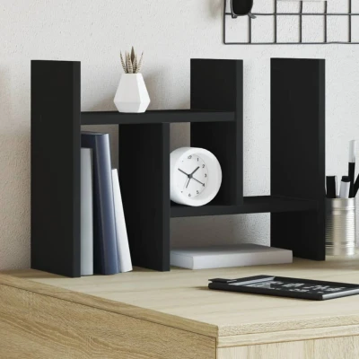 Afbeelding van Bureau organiser 34,5x15,5x35,5 cm Bewerkt hout zwart