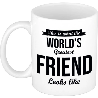 Afbeelding van Worlds Greatest Friend cadeau mok / beker 300 ml feest mokken