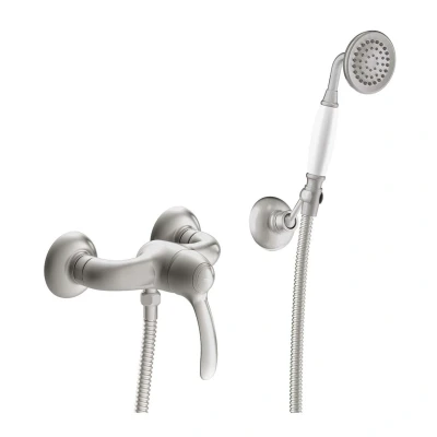 Afbeelding van Douchemengkraan Tres Clasic 1 Hendel Incl Handdouche en Doucheslang RVS