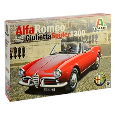 Afbeelding van Italeri 3653 Alfa Romeo Giulietta Spider 1300 Auto (bouwpakket) 1:24
