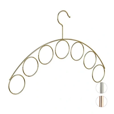 Afbeelding van Relaxdays kledinghanger sjaalhanger riemenhanger accessoire hanger klerenhanger goud